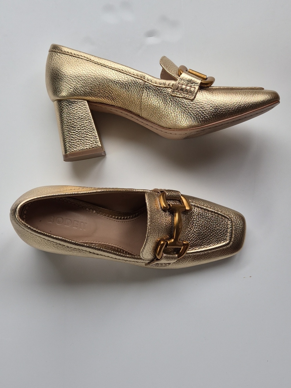 Boden Iris Snaffle Heeled Loafers Size 39 - Picture 2 of 14